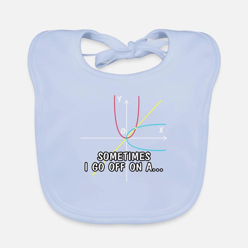 Sometimes I go off on a ..., math lover Organic Baby Bibs
