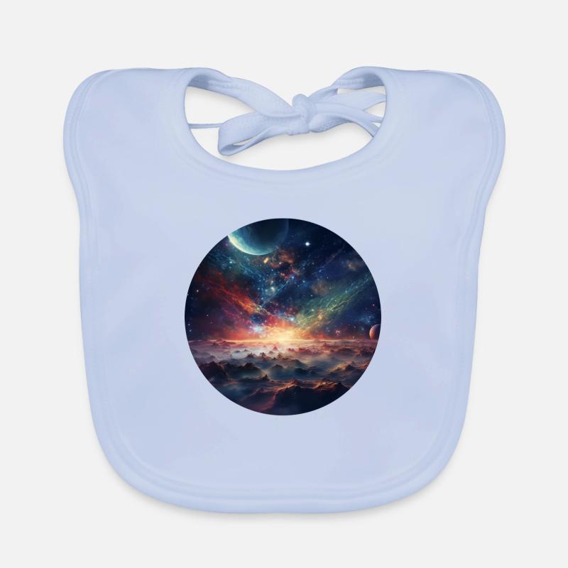 Galaxy Magic - Infinite Distance Organic Baby Bibs