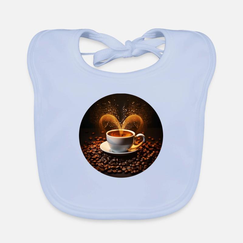 Elegant design for every coffee lover Organic Baby Bibs