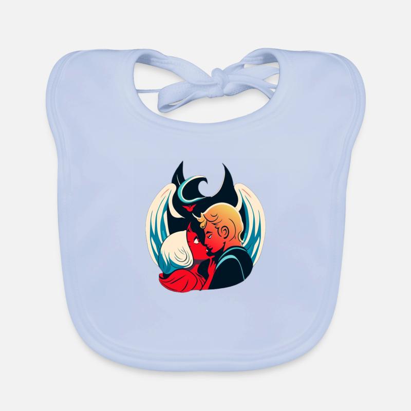 Devils and angels Organic Baby Bibs