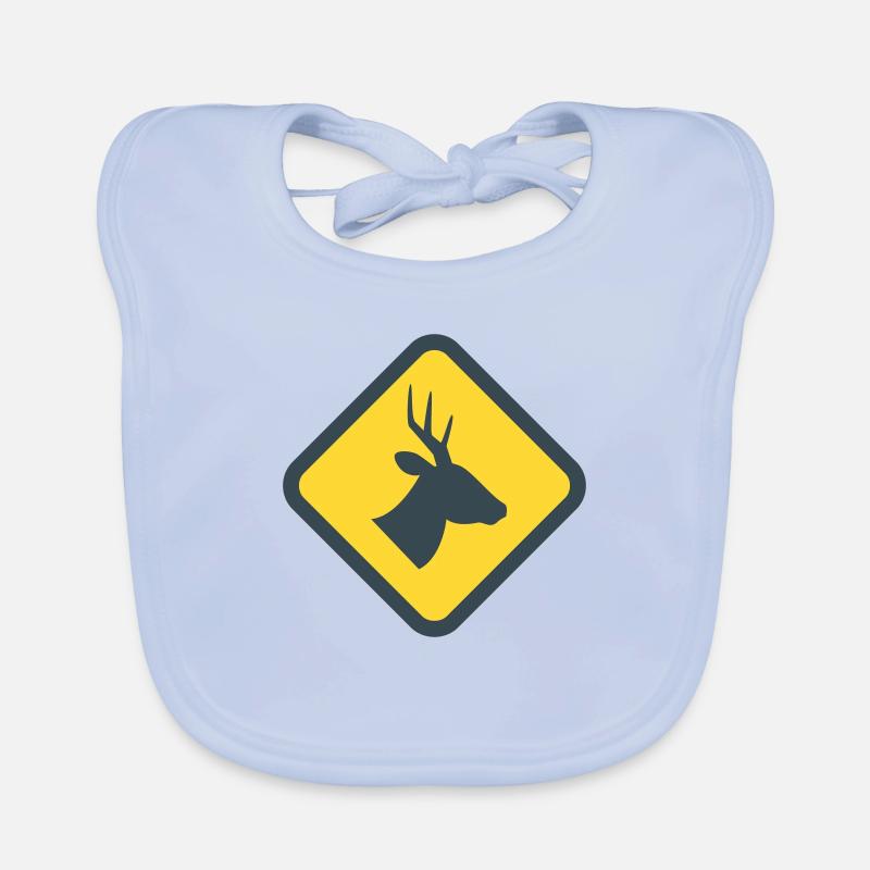 Warning deer Organic Baby Bibs