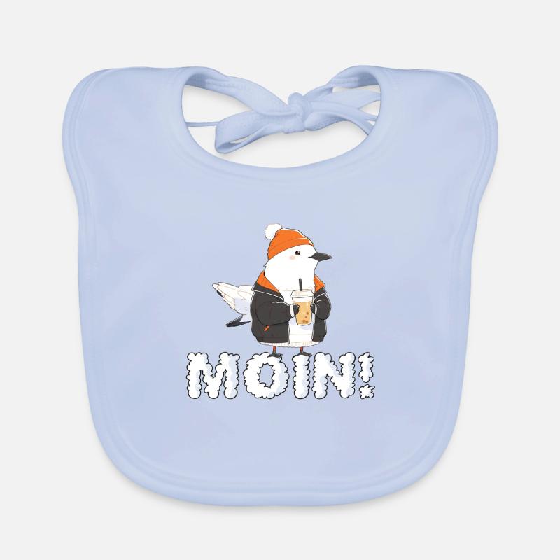 Moin Moin Möwe! Baby Bio-Lätzchen