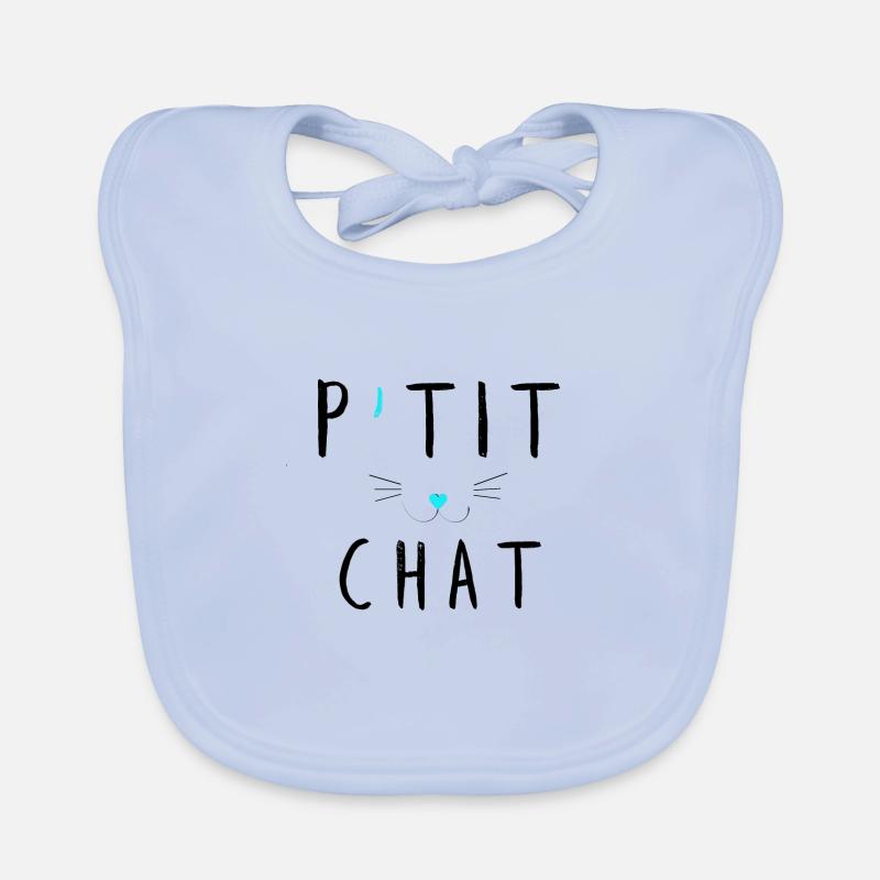 P'tit chat 2 Bavoir bio Bébé