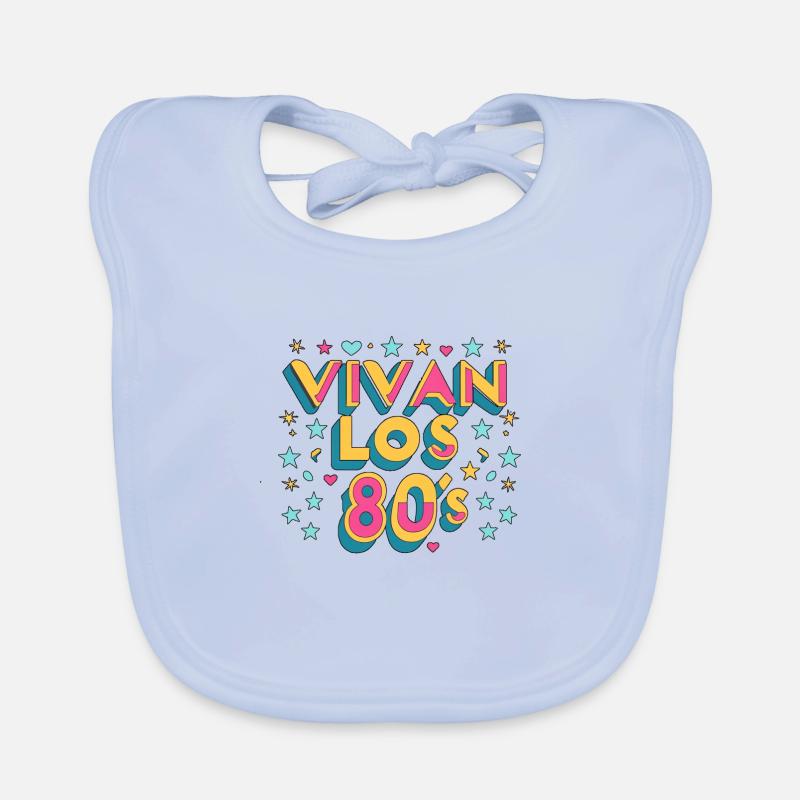 Live the 80's Retro Organic Baby Bibs