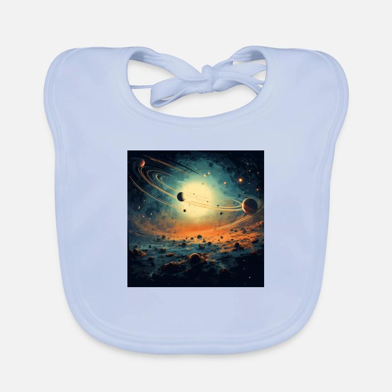 Solar System, Multiverse, Universe Organic Baby Bibs
