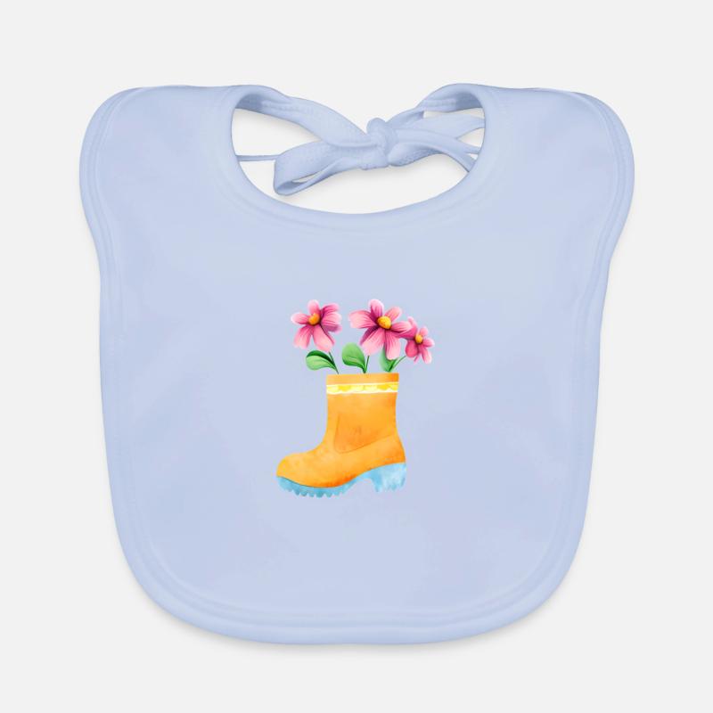 Blume Garten Hobbygärtner Gärtner Geschenk Blumen Baby Bio-Lätzchen