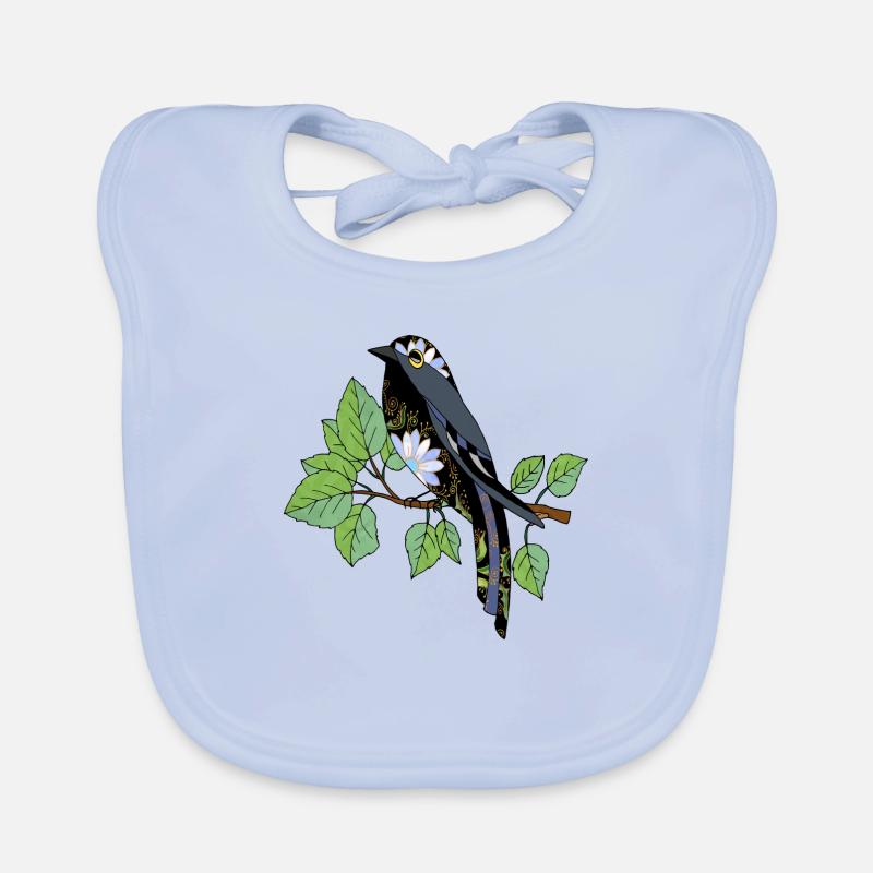 Oiseau coloré Bavoir bio Bébé