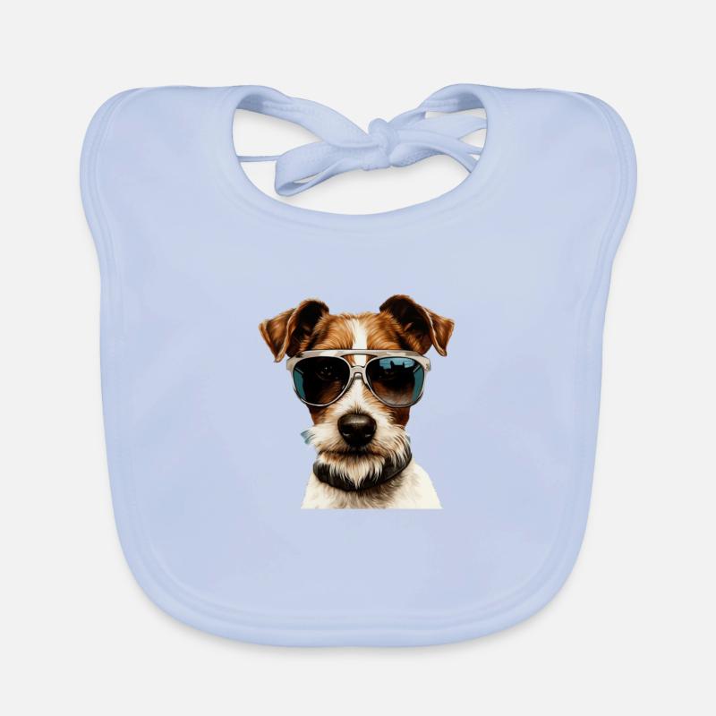 Fox Terrier Cool - Chien Fox Terrier Bavoir bio Bébé