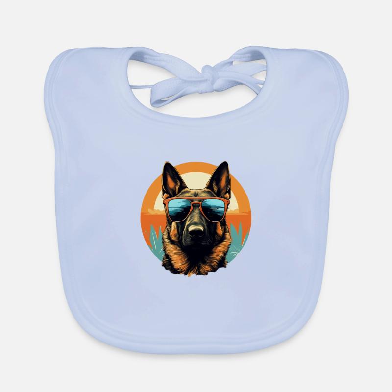 Deutscher Schäferhund Cool - Deutscher Schäferhund Baby Bio-Lätzchen