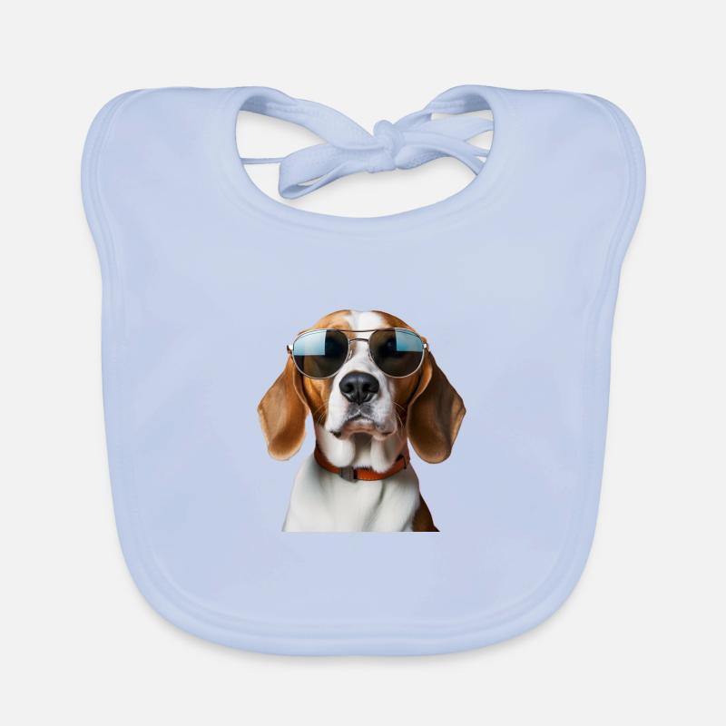 Beagle Cool - Chien Beagle Bavoir bio Bébé