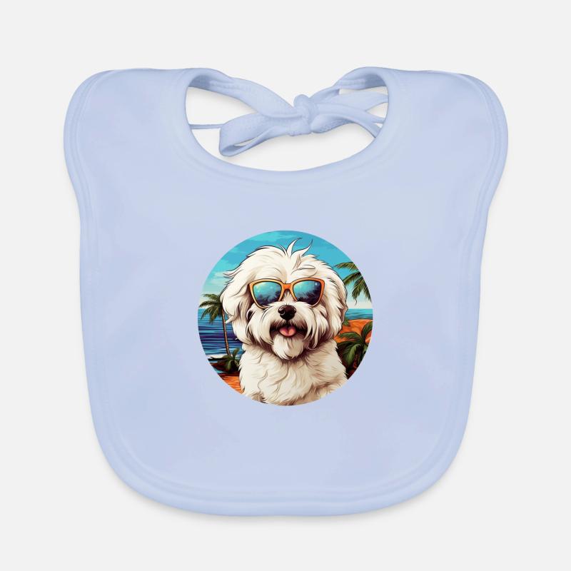Coton de Tulear Cool - Coton de Tulear Dog Bavoir bio Bébé
