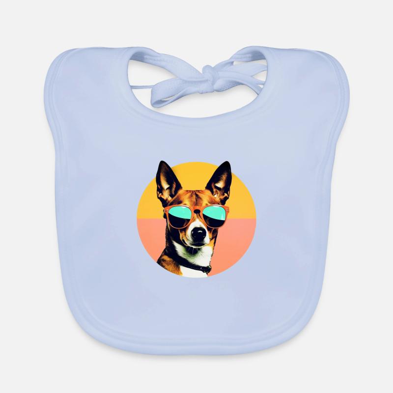 Basenji Cool - Chien Basenji Bavoir bio Bébé
