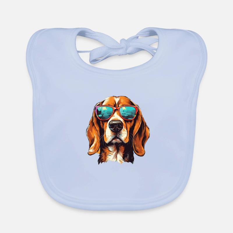 Beagle Cool - Chien Beagle Bavoir bio Bébé