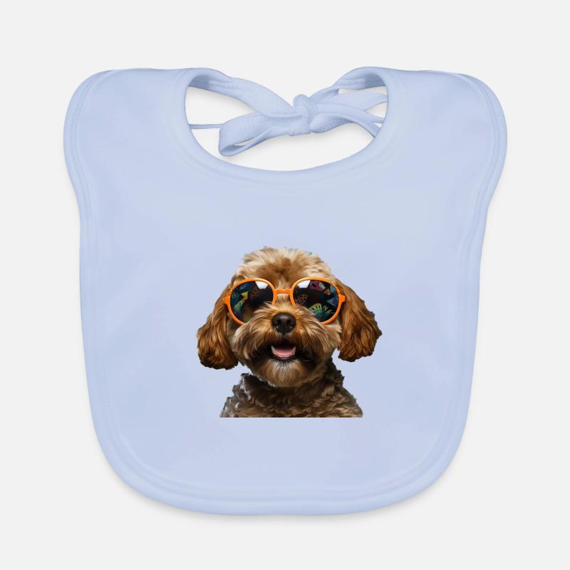 Cockapoo Cool - Cockapoo Dog Organic Baby Bibs
