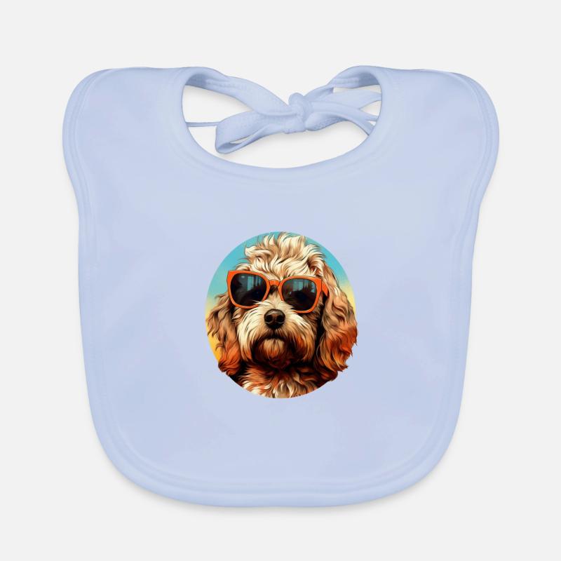 Cockapoo Cool - Cockapoo Hund Baby Bio-Lätzchen