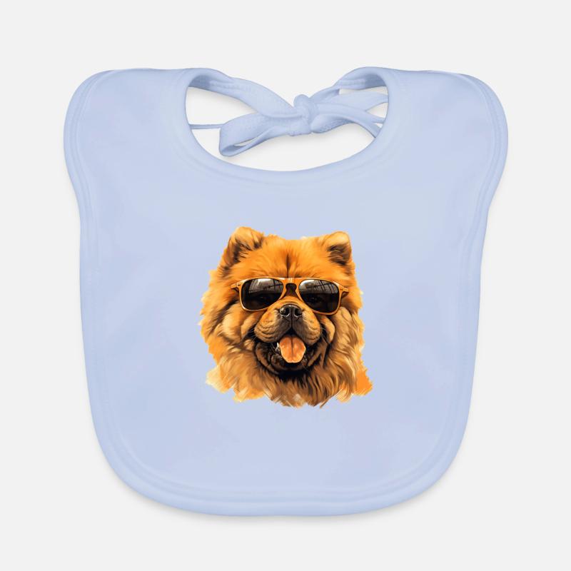 Chow Chow Cool - Chow Chow Chien Bavoir bio Bébé