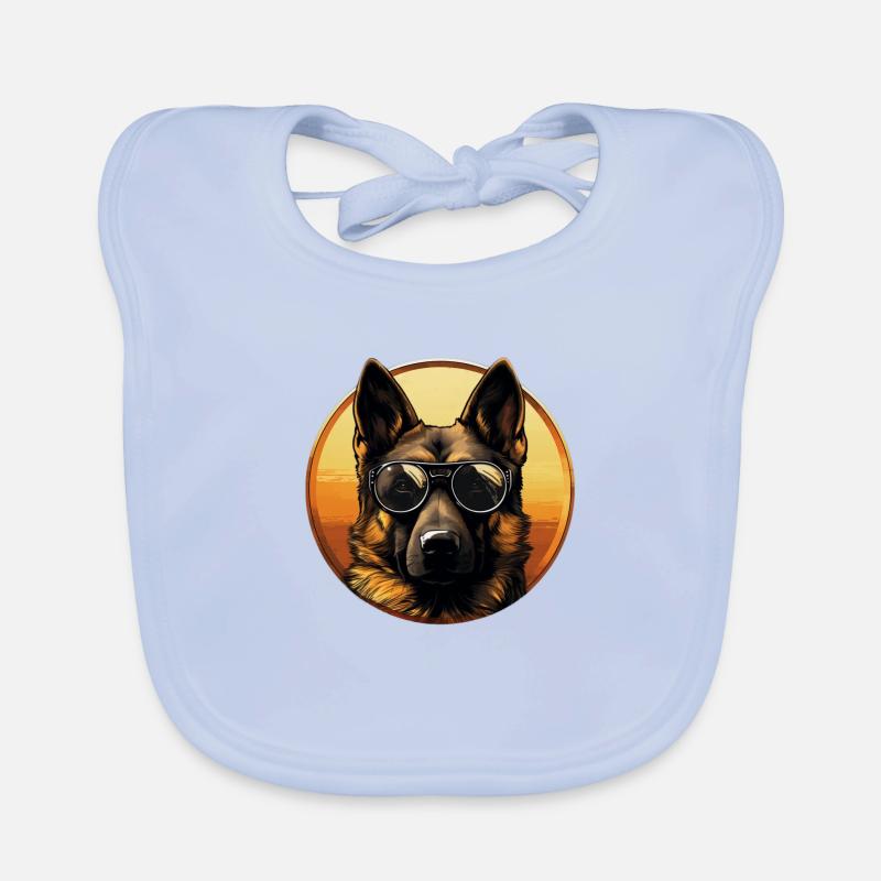 German Shepherd Cool - German Shepherd Organic Baby Bibs