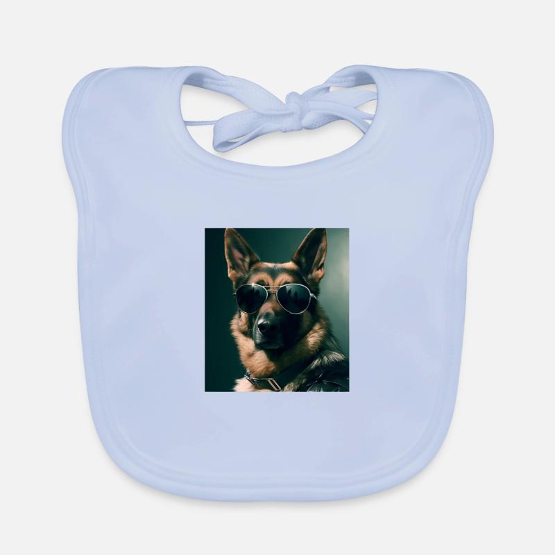 German Shepherd Cool - German Shepherd Organic Baby Bibs