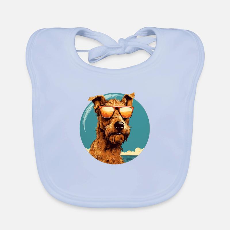 Irish Terrier Cool - Irish Terrier Hund Baby Bio-Lätzchen