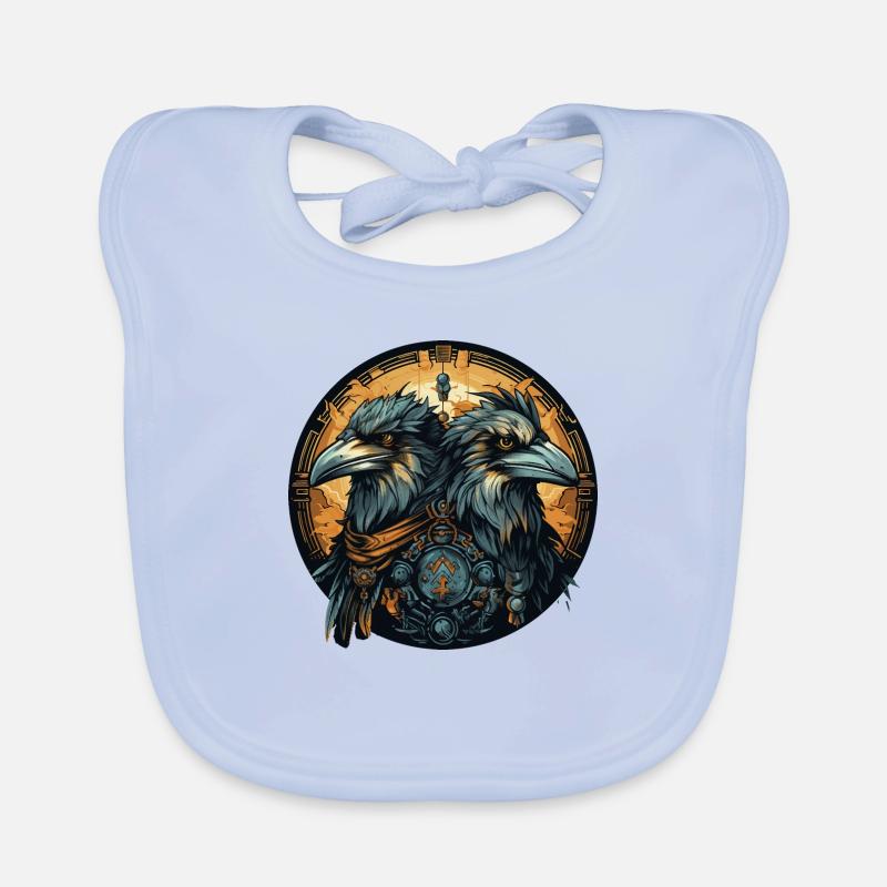 Hugin & Munin Wikinger Design Valhalla Baby Bio-Lätzchen