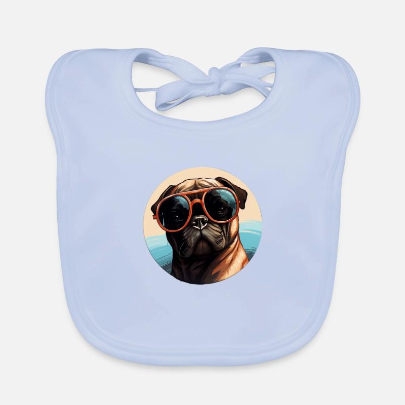 Puggle Cool - Puggle Chien Bavoir bio Bébé