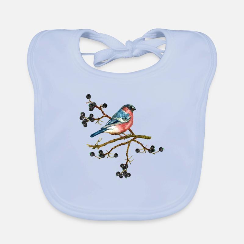 Bunter Vogel Baby Bio-Lätzchen