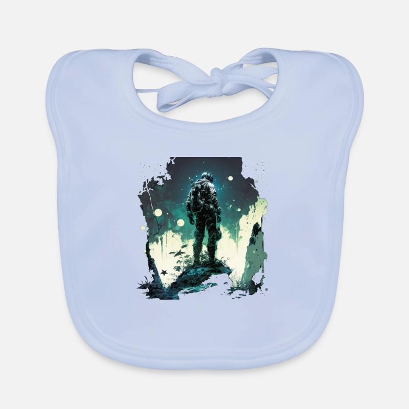 Spaceman Organic Baby Bibs