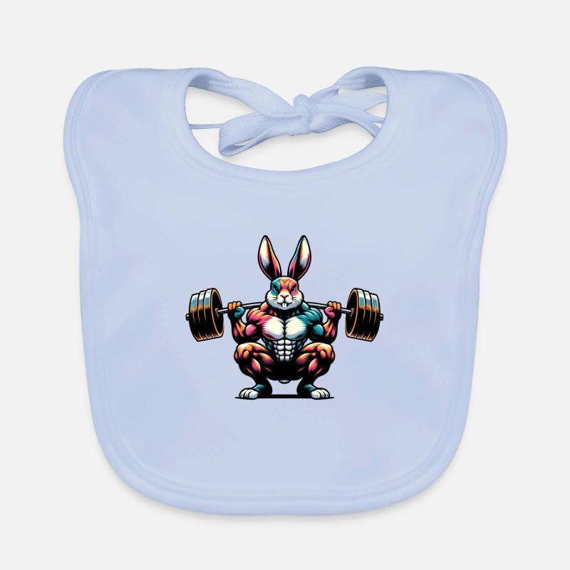 Squats Lapin Bavoir bio Bébé