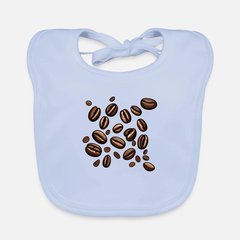 Kaffeebohnen Kaffee Baby Bio-Lätzchen
