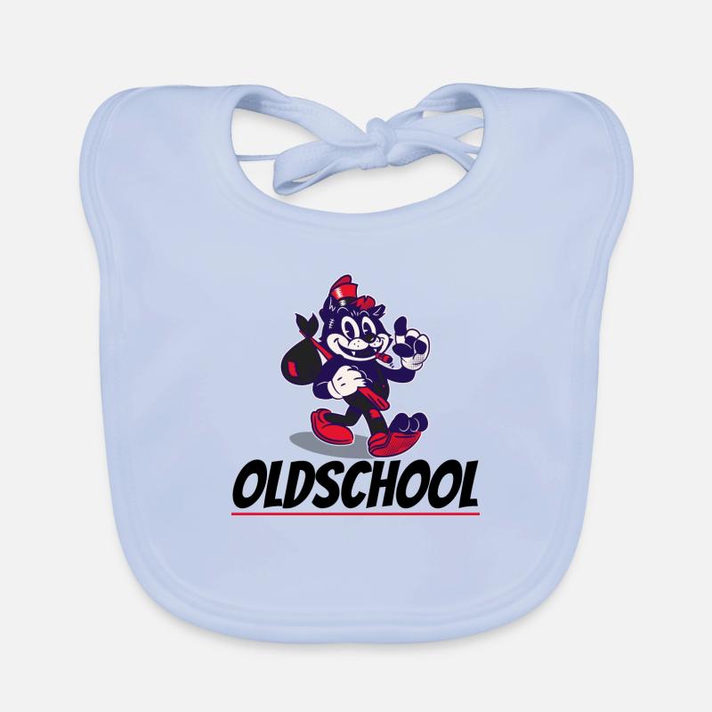 Chat à l’ancienne Bavoir bio Bébé