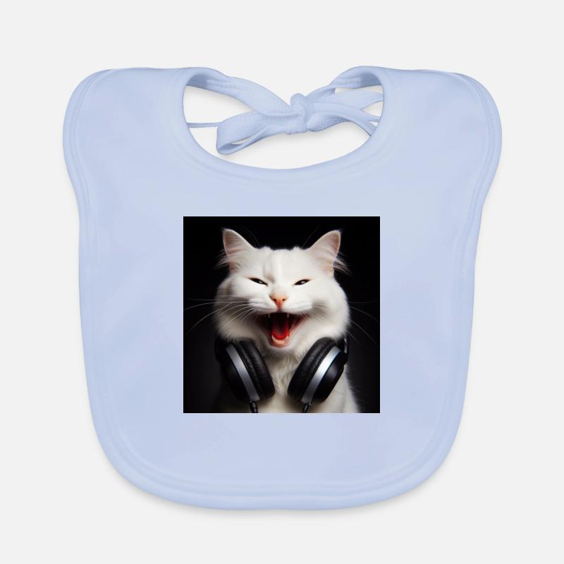 Musik Katze 3 Baby Bio-Lätzchen