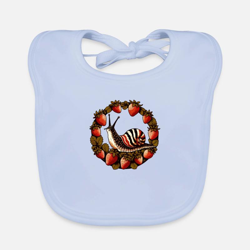 Cute Snail Organic Baby Bibs
