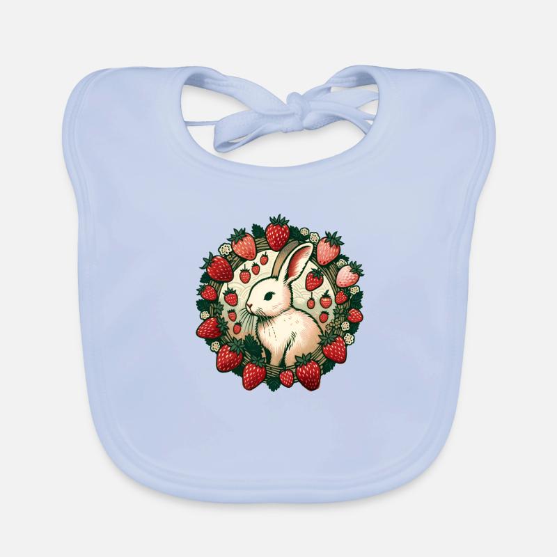Lapin de printemps Bavoir bio Bébé