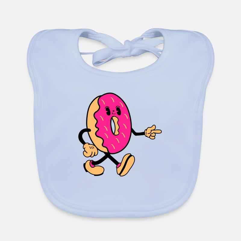 Donut Comic Organic Baby Bibs