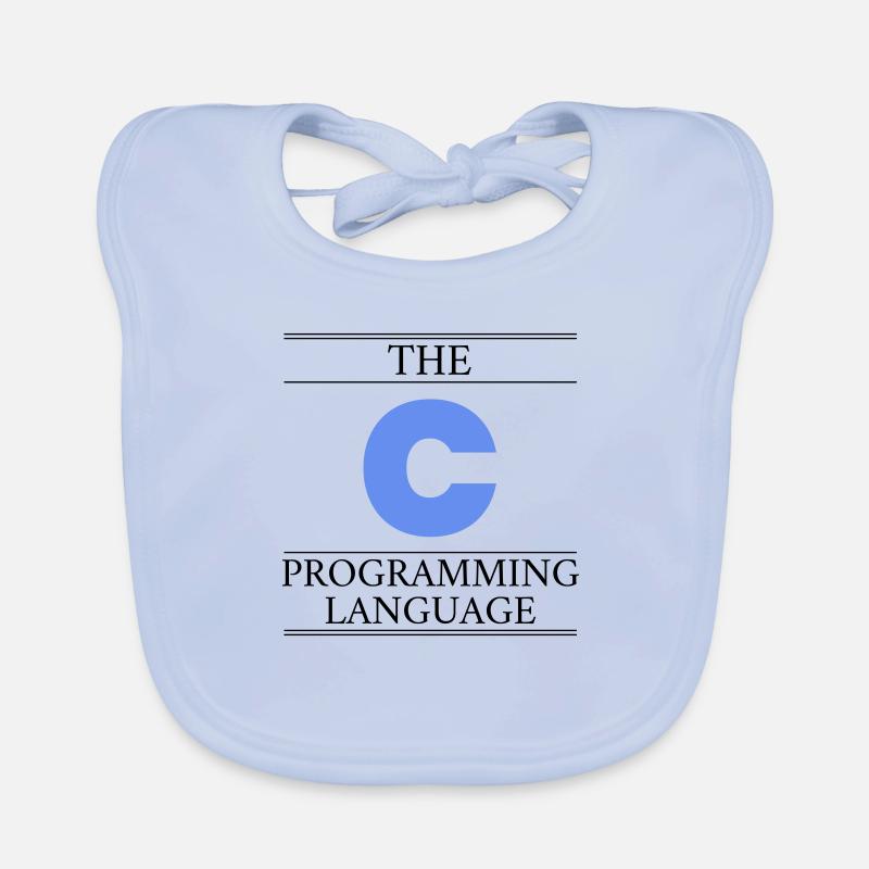 The C Programming Language - Baby Bio-Lätzchen - sky Blue