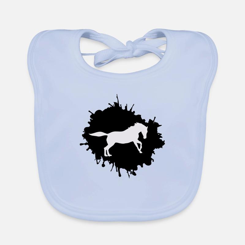 Blobs de cheval Bavoir bio Bébé