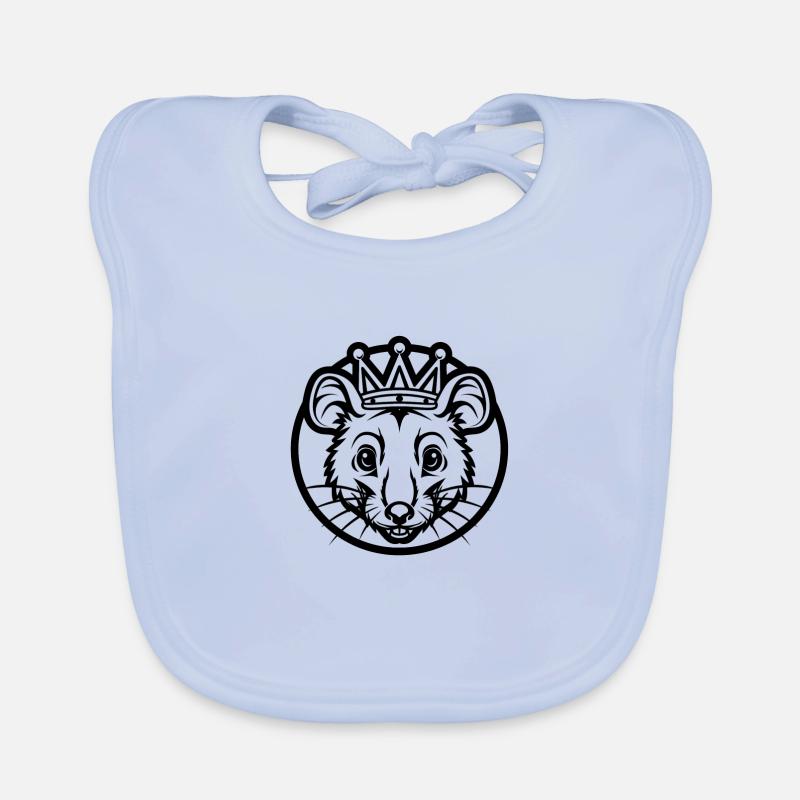Monarque du silence de la souris Bavoir bio Bébé