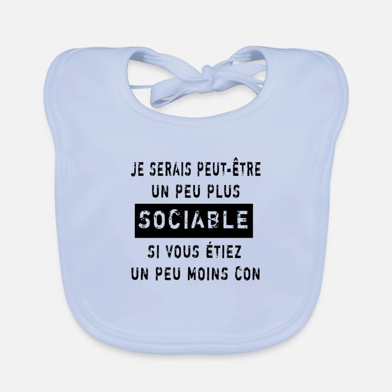 I would be sociable Organic Baby Bibs