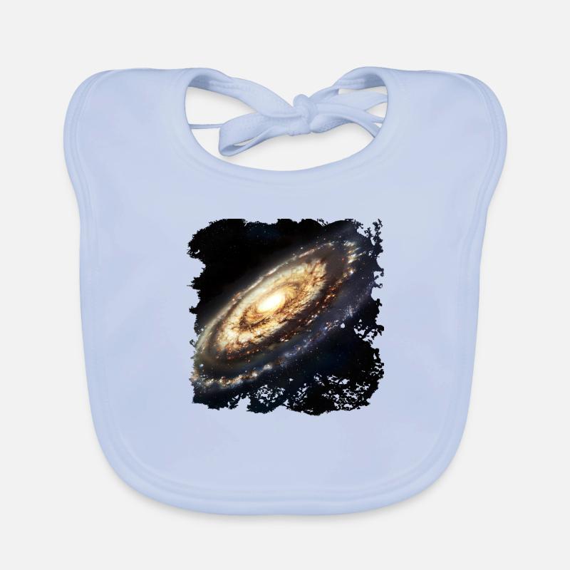 Des étoiles et des galaxies Bavoir bio Bébé