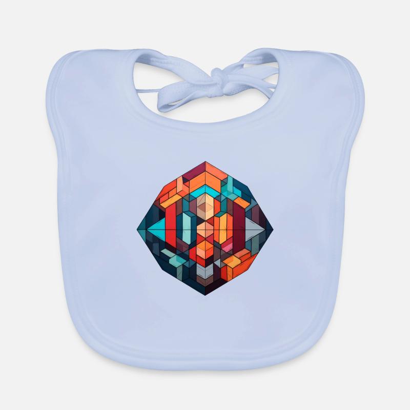 Formes géométriques Bavoir bio Bébé