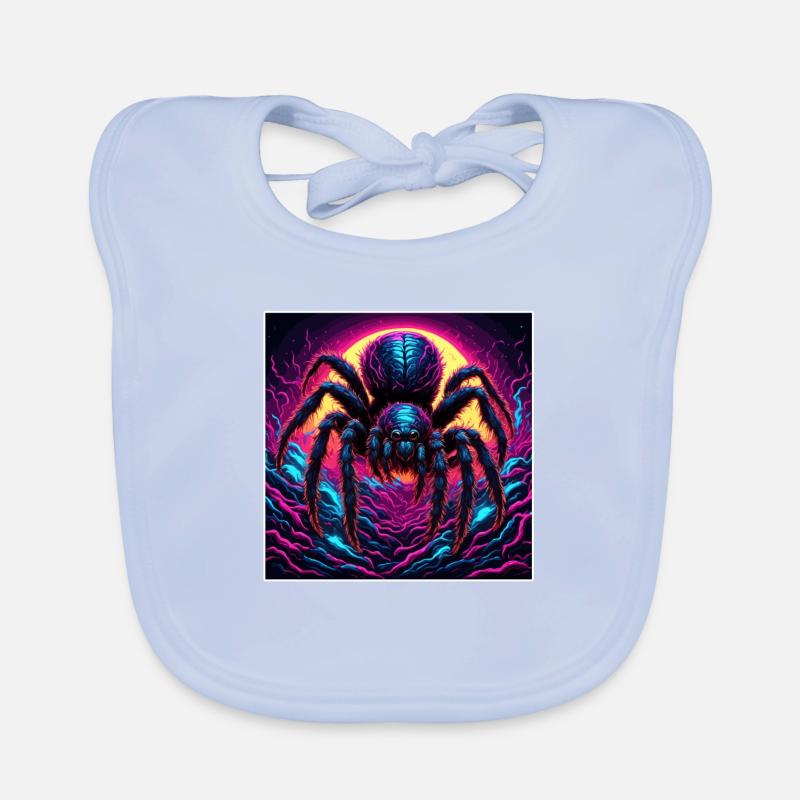 Spider / Web / Pet / Reptile / Eight-legged Organic Baby Bibs