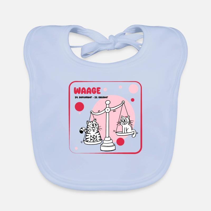 Sternzeichen Waage Baby Bio-Lätzchen
