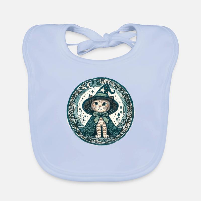Zauberer Kätzchen Katze Baby Bio-Lätzchen