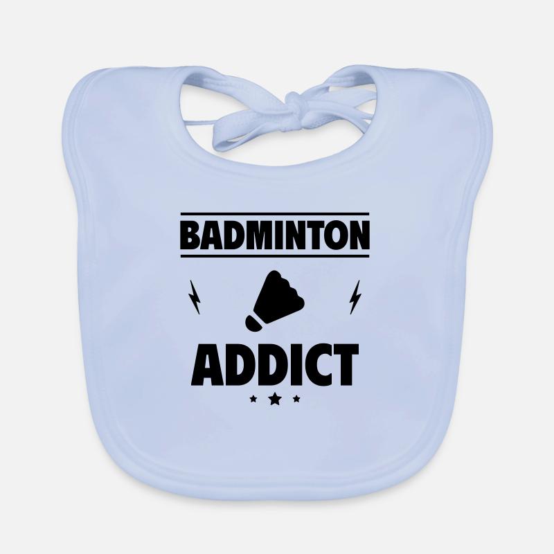 Badminton-Süchtig Baby Bio-Lätzchen