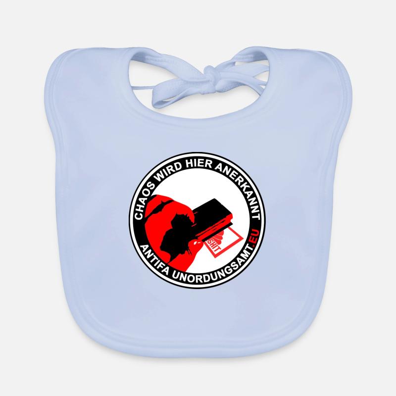 Timbre de bureau antifa Disorder Bavoir bio Bébé