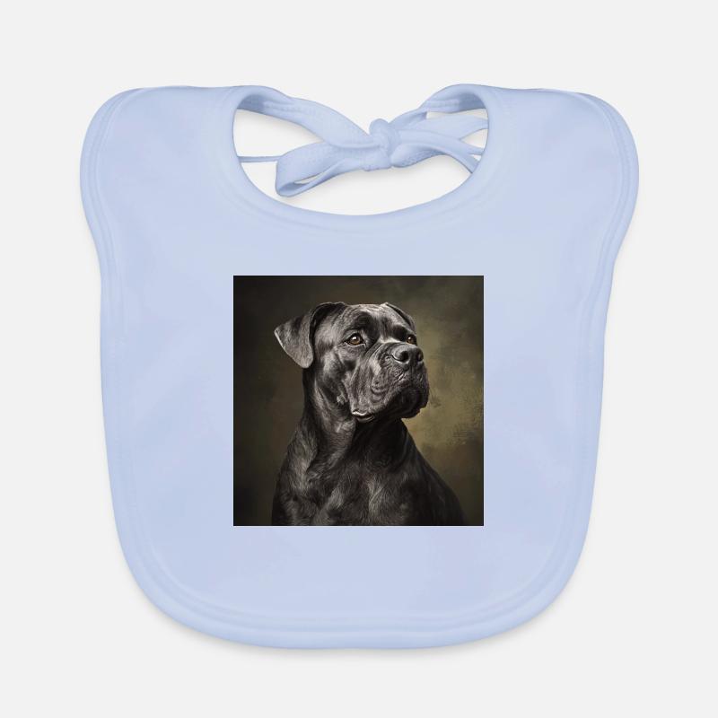 Cane corso - Bavoir bio Bébé - bleu ciel