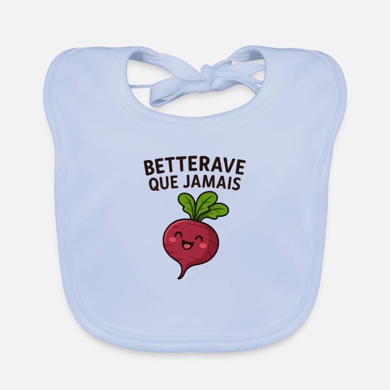 Betterave fan legume Bavoir bio Bébé