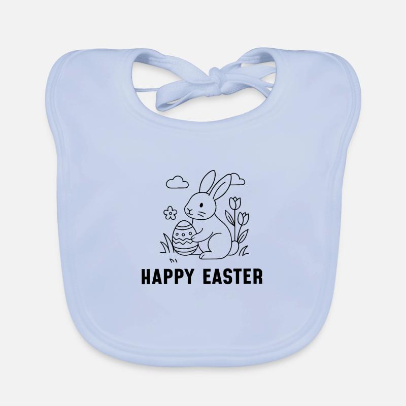 Joyeuses Pâques Bavoir bio Bébé