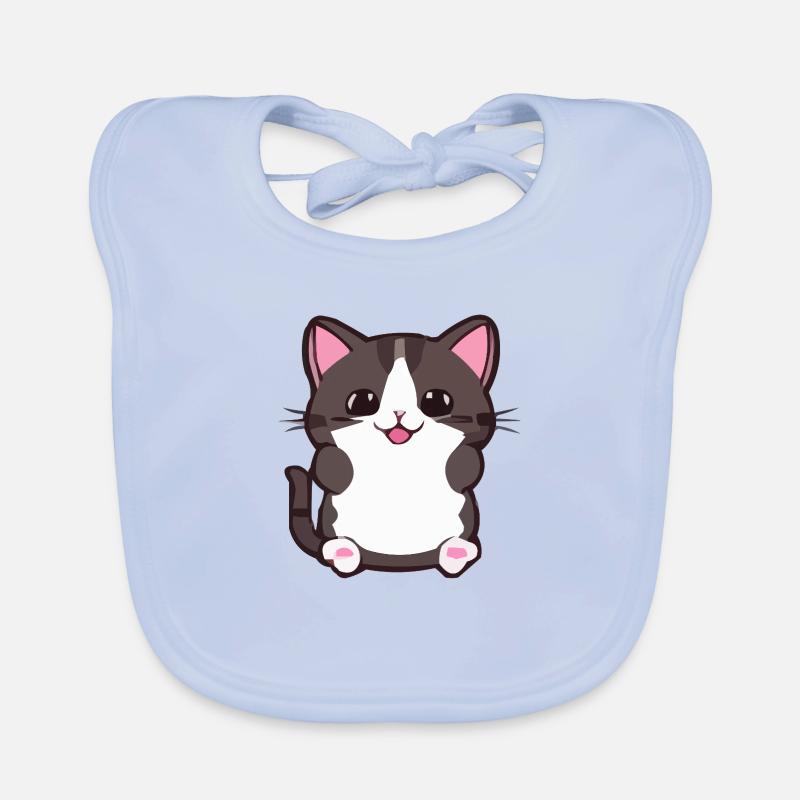 Cat Comic Organic Baby Bibs