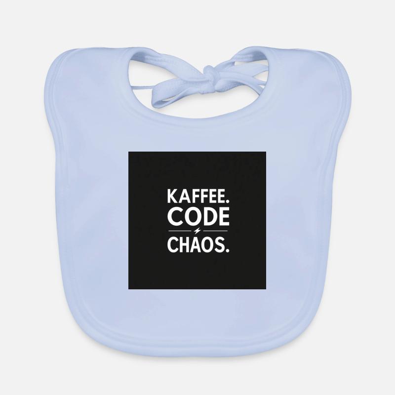 Café, Code, Chaos Bavoir bio Bébé